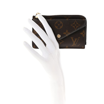 LOUIS VUITTON Monogram Recto Verso Card Holder Black