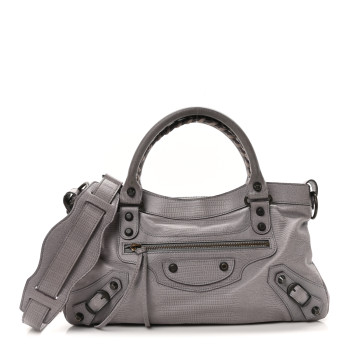 BALENCIAGA Agneau Lizard Embossed Classic Hardware First Fer