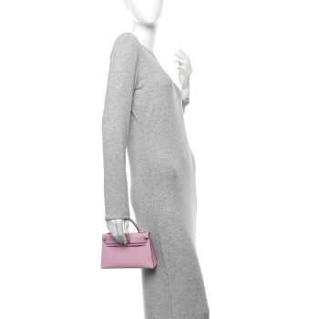 HERMES Epsom Mini Kelly Sellier 20 Mauve Sylvestre