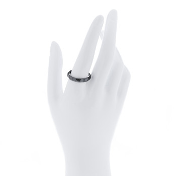 TIFFANY Titanium Narrow Paloma Picasso Groove Band Ring 63 10.5