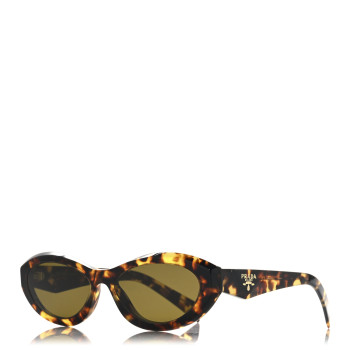 PRADA Acetate Oval Sunglasses SPR 26Z Tortoise