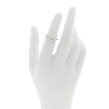 TIFFANY Platinum Diamond .22ct Solitaire Engagement Ring 47 4