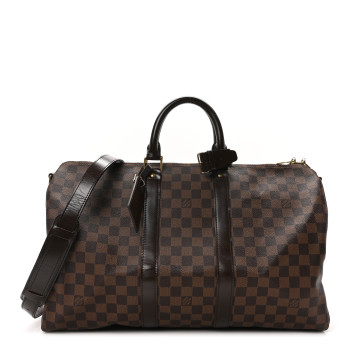 LOUIS VUITTON Damier Ebene Keepall Bandouliere 45