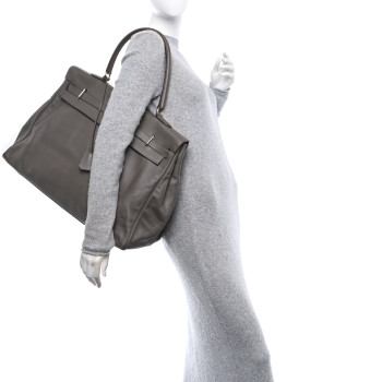 HERMES Veau Sikkim Kelly Relax 50 Etain