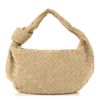 BOTTEGA VENETA Suede Intrecciato Small Jodie Sand