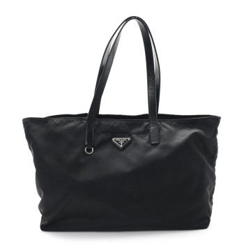 PRADA Tessuto Nylon Vela Tote Black