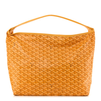 GOYARD Goyardine Fidji Zip Hobo Yellow