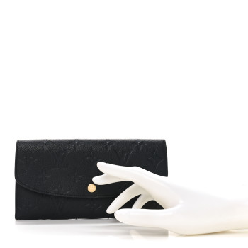 LOUIS VUITTON Empreinte Emilie Wallet Black Dune
