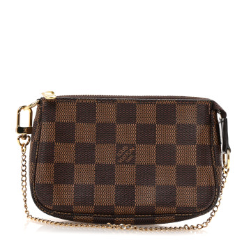 LOUIS VUITTON Damier Ebene Mini Pochette Accessories