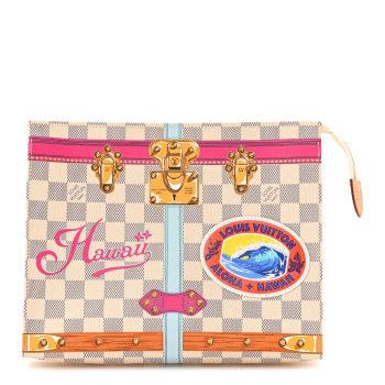 LOUIS VUITTON Damier Azur Summer Trunks Hawaii Toiletry Pouch 26