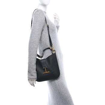 TOM FORD Grain Calfskin Small Tara Crossbody Black