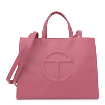 TELFAR Vegan Leather Medium Shopping Bag Corned Beef