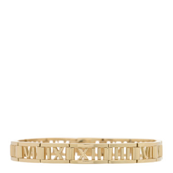 TIFFANY 18K Yellow Gold Atlas Link Chain Bracelet