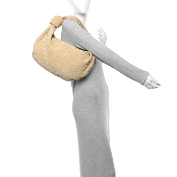 BOTTEGA VENETA Suede Intrecciato Small Jodie Sand
