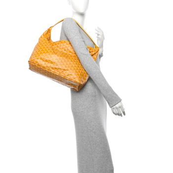 GOYARD Goyardine Fidji Zip Hobo Yellow