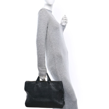 BOTTEGA VENETA Nappa Intrecciato Tote Black