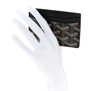 GOYARD Goyardine Saint Sulpice Card Holder Black