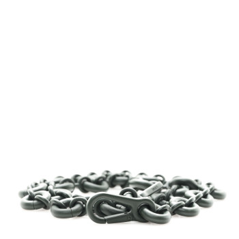 LOEWE Brass Monochrome Donut Chain Shoulder Strap Olive Green