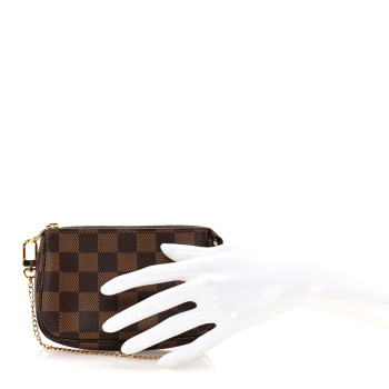 LOUIS VUITTON Damier Ebene Mini Pochette Accessories