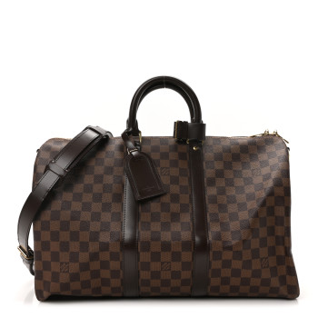 LOUIS VUITTON Damier Ebene Keepall Bandouliere 45