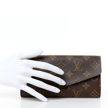 LOUIS VUITTON Monogram Sarah Wallet NM Fuchsia