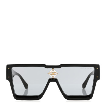 LOUIS VUITTON Acetate Swarovski Crystal Cyclone Sunglasses Z1578W Black
