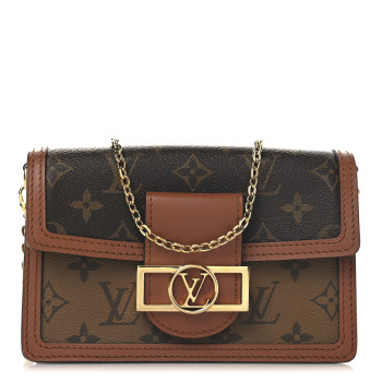 LOUIS VUITTON Reverse Monogram Dauphine Chain Wallet