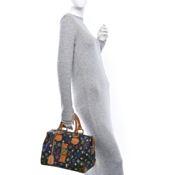 LOUIS VUITTON Monogram Multicolor Speedy 30 Black
