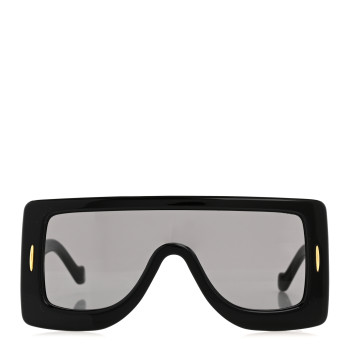 LOEWE Acetate Anagram Shield Sunglasses LW40104I Black