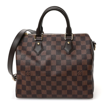 LOUIS VUITTON Damier Ebene Speedy Bandouliere 25