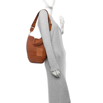 LOEWE Raffia Mini Slit Tote Bag Honey Gold
