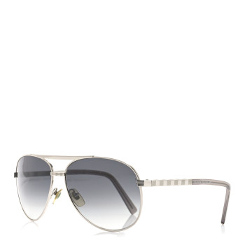 LOUIS VUITTON Metal Attitude Pilote Sunglasses Z0340U Azur LOUIS VUITTON Metal Attitude Pilote Sunglasses Z0340U Azur