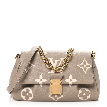 LOUIS VUITTON Empreinte Monogram Giant Favorite Tourterelle Creme