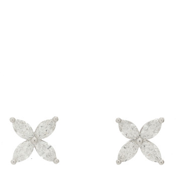 TIFFANY Platinum Diamond Large Victoria Earrings