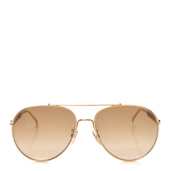 LOUIS VUITTON Metal My LV Chain Pilot Sunglasses Z1539E Gold