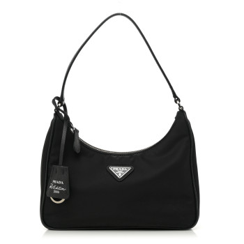 PRADA Tessuto Nylon Mini Re-Edition 2000 Bag Black