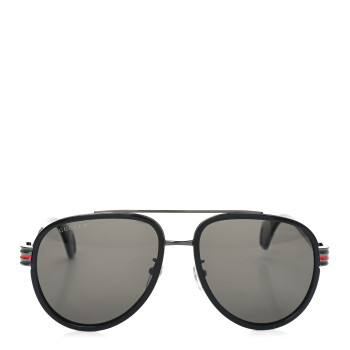GUCCI Acetate Aviator Sunglasses GG0447S Black