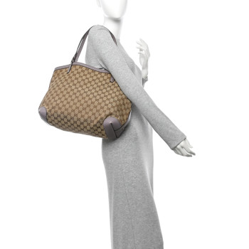 GUCCI Monogram Medium Craft Tote Lilac