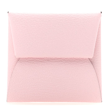 HERMES Chevre Mysore Bastia Coin Purse Rose Darling
