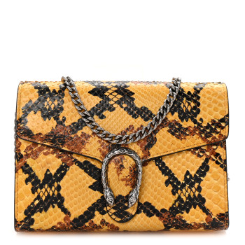 GUCCI Snakeskin Mini Dionysus Chain Wallet Multicolor