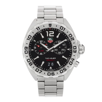 TAG HEUER Stainless Steel 41mm Formula 1 Quartz Watch Black WAZ111A