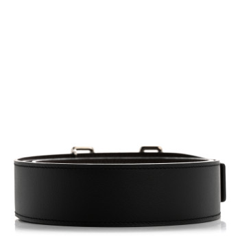 HERMES Chamonix Togo 32mm Tonight Belt 90 Black Chocolate