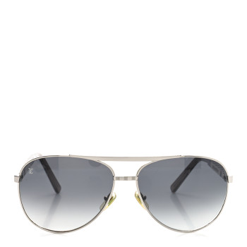 LOUIS VUITTON Metal Attitude Pilote Sunglasses Z0340U Azur LOUIS VUITTON Metal Attitude Pilote Sunglasses Z0340U Azur