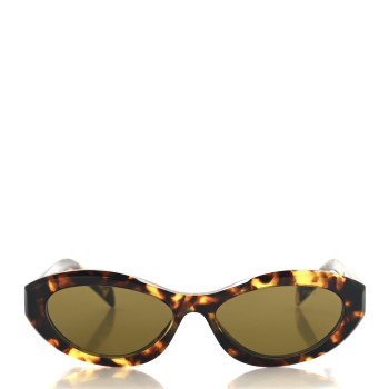 PRADA Acetate Oval Sunglasses SPR 26Z Tortoise