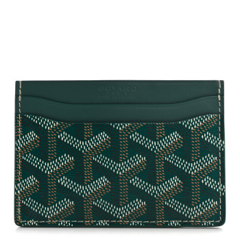GOYARD Goyardine Saint Sulpice Card Holder Green