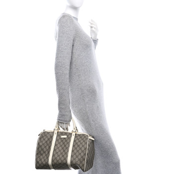 GUCCI GG Plus Monogram Medium Joy Boston Off White