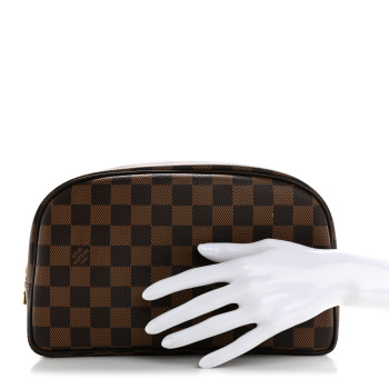 LOUIS VUITTON Damier Ebene Toiletry Bag 25