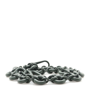 LOEWE Brass Monochrome Donut Chain Shoulder Strap Olive Green
