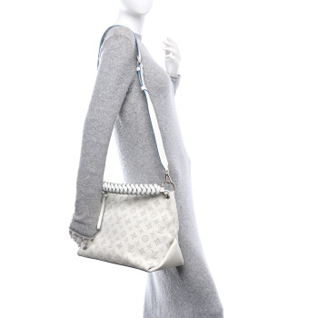 LOUIS VUITTON Mahina Beaubourg Hobo MM Snow