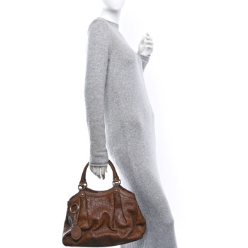 GUCCI Guccissima Medium Sukey Tote Brown